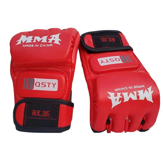 Boxing gloves half-finger adult male MMA Sanda fighting thickened training equipment professional sandbag UFC boxing gloves for women
