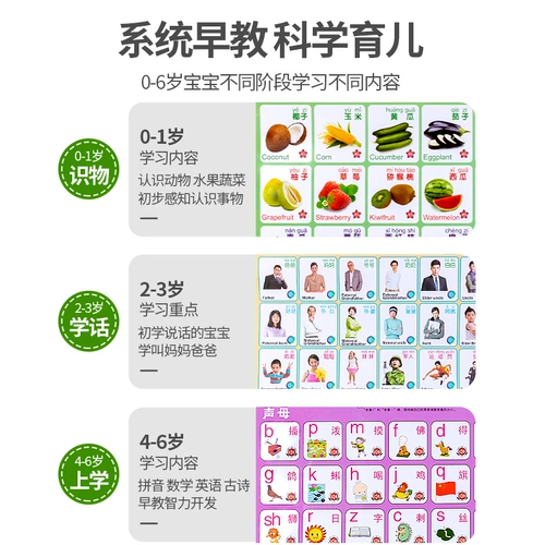 Цифровой флип-чарт, со звуком, раннее развитие, издает звуки, английский