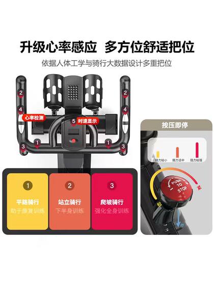 Magnetic silent smart home spinning bike