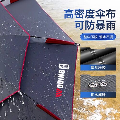 沃鼎新型钓鱼伞大钓伞户外遮阳专用雨伞2026新款加厚防晒雨拐杖伞 - 图2