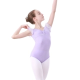 Детская летняя раздельная одежда для гимнастики, танцующая спортивная одежда для раннего возраста, короткий рукав