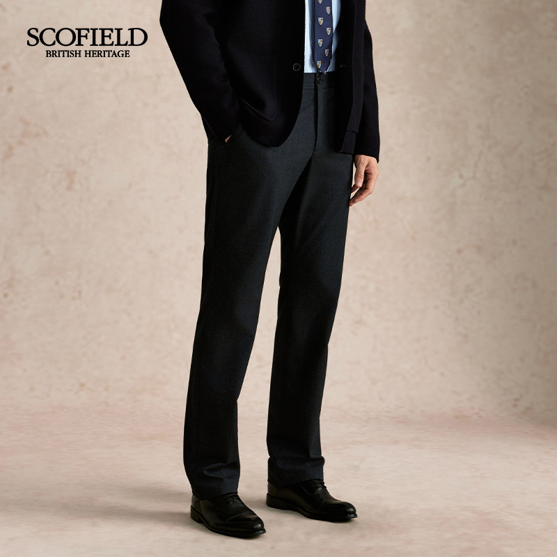 SCOFIELD男装2025秋冬新品直筒长裤日常通勤西裤下装宽松休闲裤男,淘宝优惠券,粉丝福利购,淘宝优惠卷