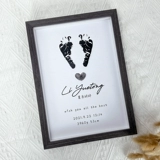 Детский отпечаток рук для новорожденных, детские отпечатки рук и ног, памятный сувенир, фоторамка, подарочная коробка, делается под заказ, подарок на день рождения