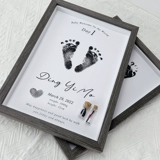 Детский отпечаток рук для новорожденных, детские отпечатки рук и ног, памятный сувенир, фоторамка, подарочная коробка, делается под заказ, подарок на день рождения