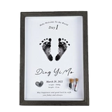 Детский отпечаток рук для новорожденных, детские отпечатки рук и ног, памятный сувенир, фоторамка, подарочная коробка, делается под заказ, подарок на день рождения