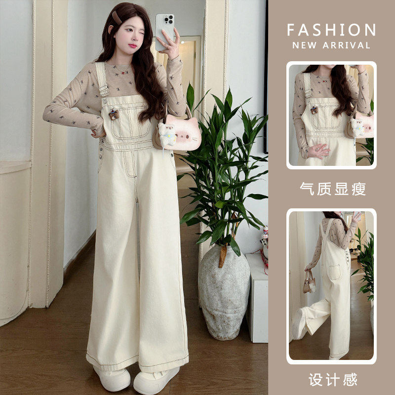 孕妇装套装2026春装新款孕期穿搭蝴蝶结上衣牛仔背带裤春季两件套,淘宝优惠券,粉丝福利购,淘宝优惠卷