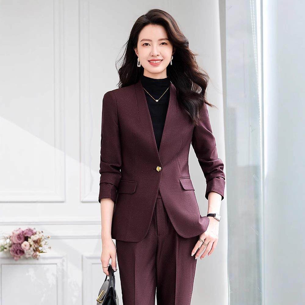 无领西服场轻外套女新款春秋正KY2531式场合高职业端装职套装西装,淘宝优惠券,粉丝福利购,淘宝优惠卷