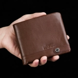 威富龙 Короткий бумажник, мужской кожаный кошелек, из натуральной кожи, воловья кожа, в корейском стиле