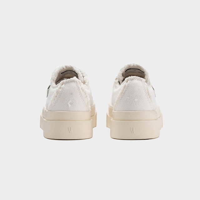 Veemes veems tilted retro wool thick-soled canvas shoes