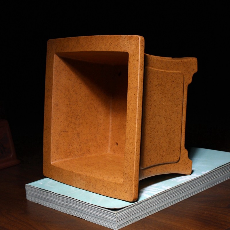 奎面飘口四方形精品紫砂花盆唯珍手工小盆景盆栽多肉菖蒲树桩松柏,淘宝优惠券,粉丝福利购,淘宝优惠卷