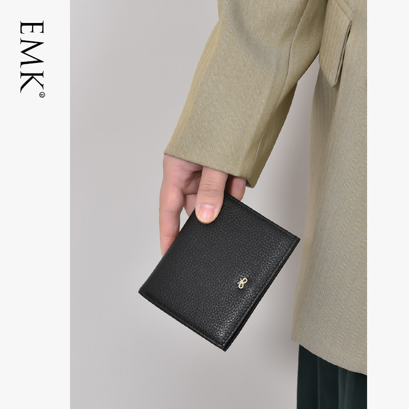 高级感真皮短款女2022薄款软皮钱夹 酷玩子弟箱包钱包