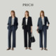 PRICH ແຟຊັນອັດສະລິຍະເສຖແຂນສາມສ່ວນສີ່ຊຸດ Summer Casual Loose Commuting Jacket Women