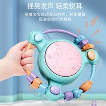 Suzuki childrens hand drum rattle instrument hand beat drum early teaching hand bells baby clapping hand drum bell baby hand shaking bells small