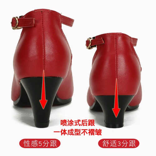 Летняя обувь, танцующие туфли на высоком каблуке, из натуральной кожи