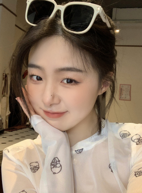 蜗牛爬爬家防紫外线大框ins风女