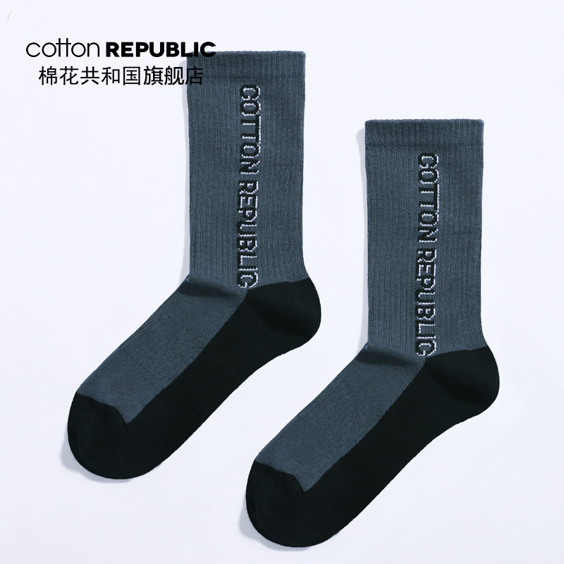 棉花共和国女士2019新款情侣中筒袜 棉花共和国短袜/打底袜/丝袜/美腿袜