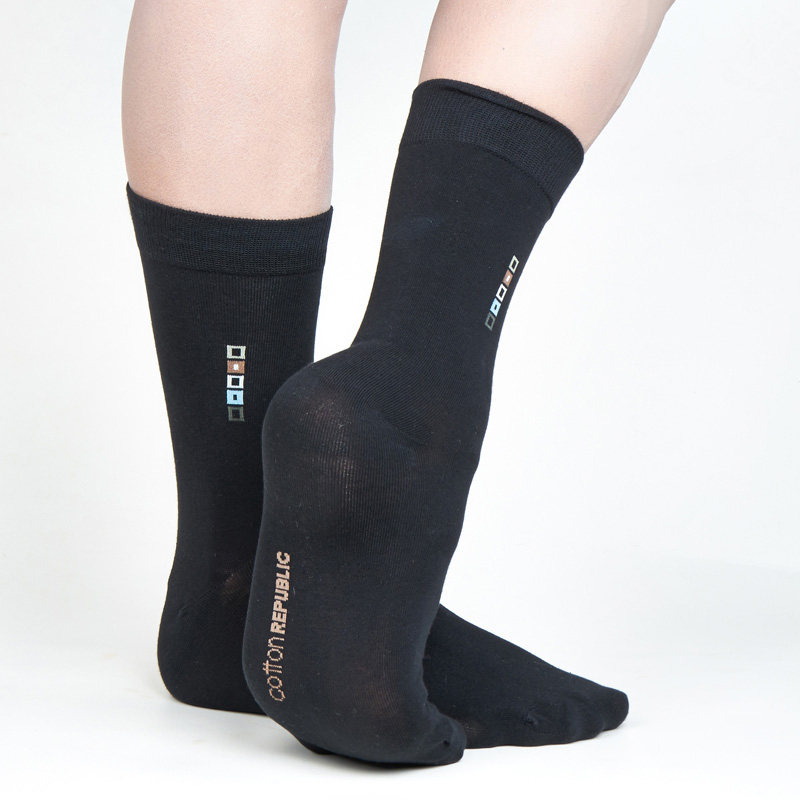 棉花共和国商务棉质绅士袜中筒袜 棉花共和国短袜/打底袜/丝袜/美腿袜