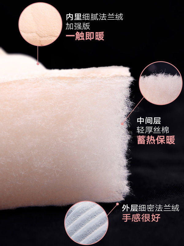 秋冬季三层加绒珊瑚绒妈妈冬天睡衣 驰鸣睡衣/家居服套装