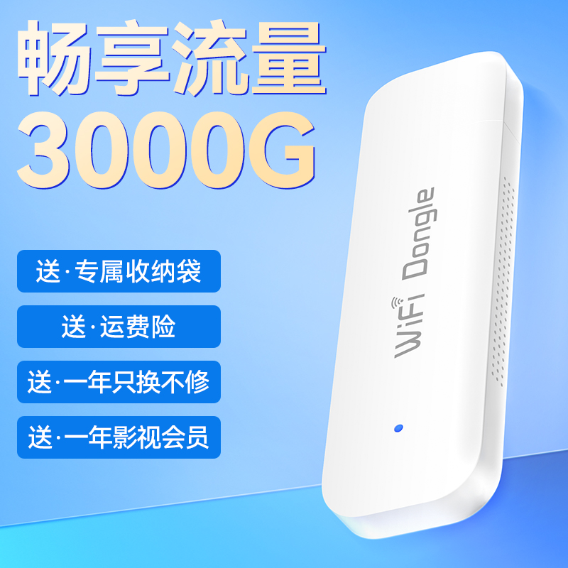 免插卡随身WiFi无线移动w-ifi三网全国通网络流量4g便携式路由器家用网卡千兆高速手机笔记本车载神器 - 图1