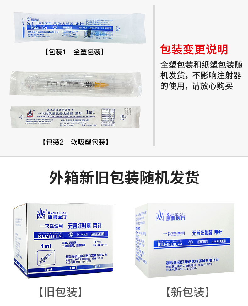 螺口注射器医用一次性使用无菌1毫升5/10/20ml针筒针管螺旋口针头-图2