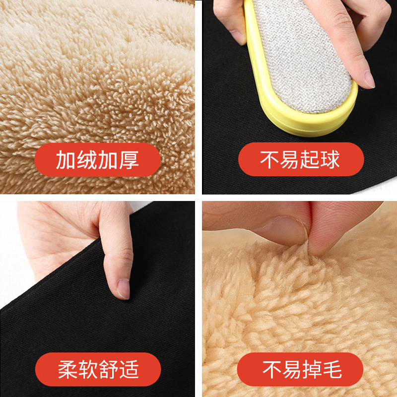 加绒裤子男款冬季2025新款青少年加厚保暖羊羔绒初中生休闲运动裤,淘宝优惠券,粉丝福利购,淘宝优惠卷