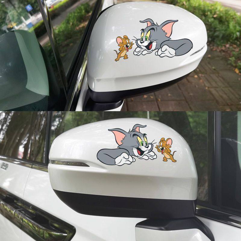 贴纸新年猫和老鼠车贴可爱鼠年装饰划痕遮挡立体卡通防水车贴,淘宝优惠券,粉丝福利购,淘宝优惠卷