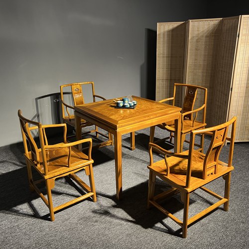 金丝楠木小叶桢楠独板家具四方桌家用中式客厅多功能边几阳台水波 - 图0