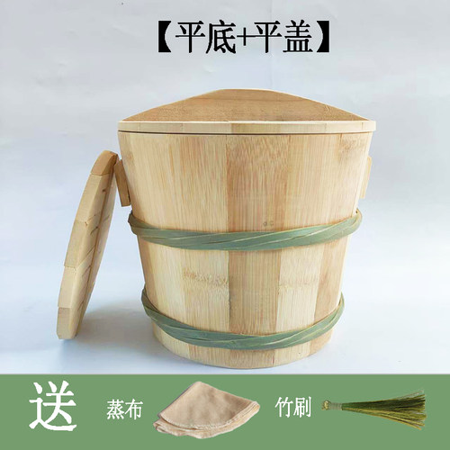 双竹箍竹甄子手工竹筒蒸饭木桶煮饭桶家用厨房竹蒸笼蒸饭桶正子饭 - 图3