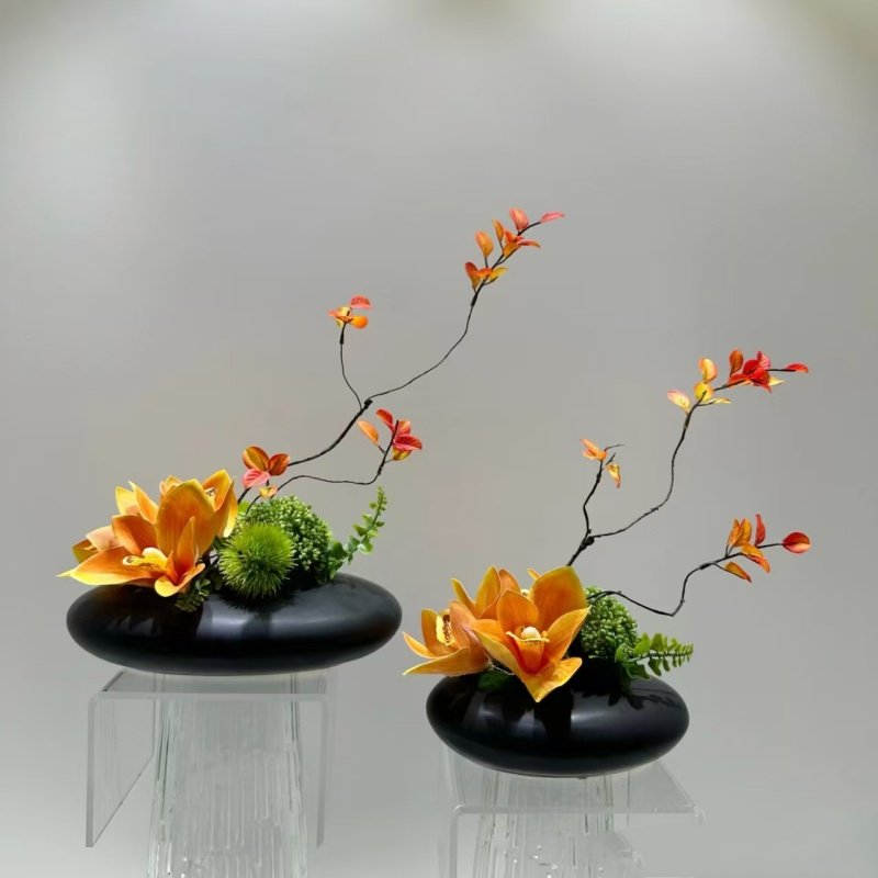 家居卖场售楼部饭店大圆桌样板间新中式装饰花艺客厅电视柜手工,淘宝优惠券,粉丝福利购,淘宝优惠卷