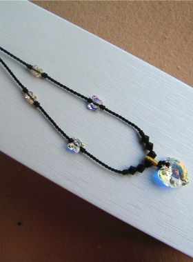 奥地利1mm细款闪亮原创手工项链