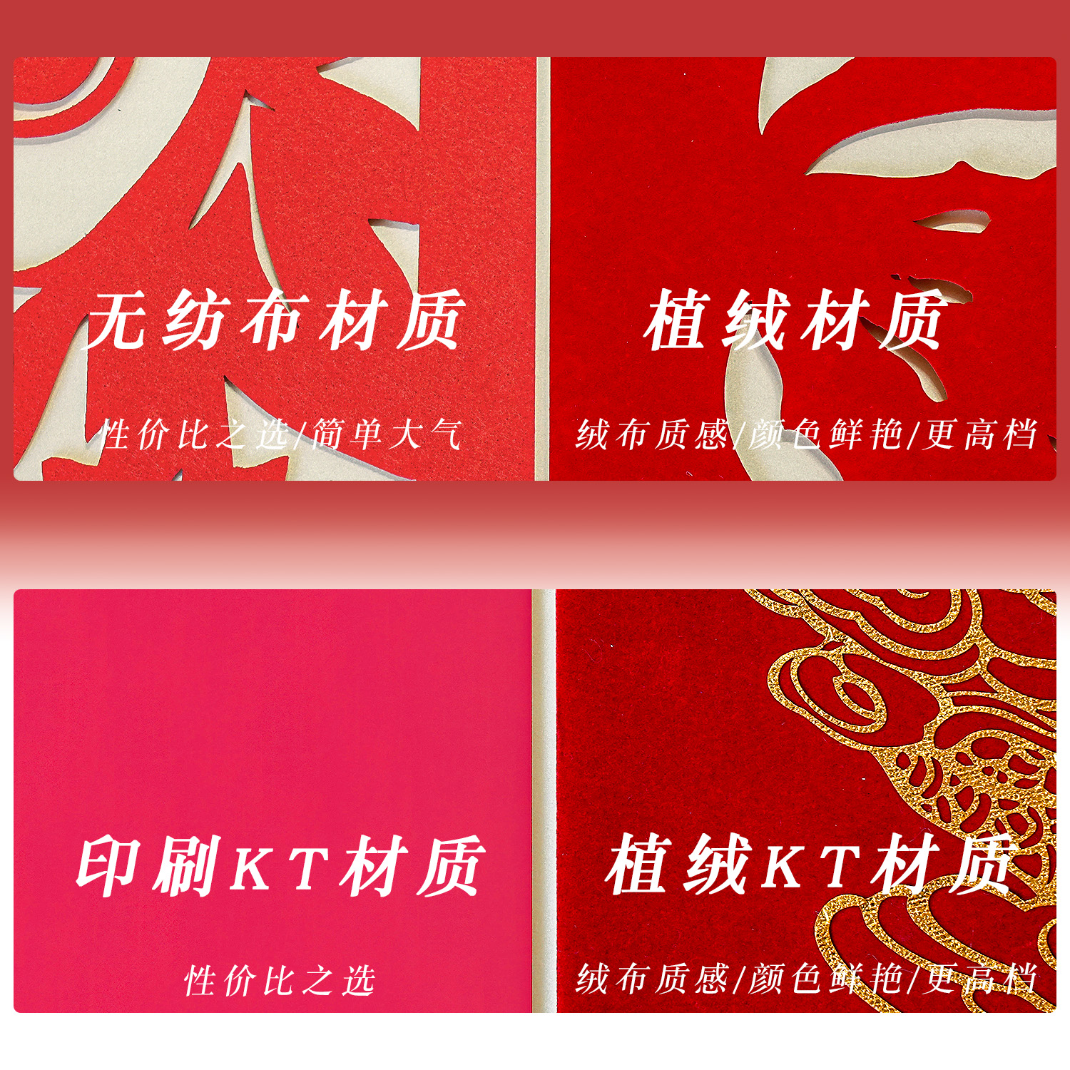 结婚装饰婚房布置套装男方客厅卧室红色喜字拉花婚礼氛围感背景墙 - 图2