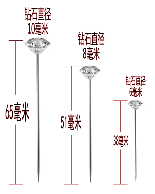 珍珠光大头针捧花针花店固定位针DIY立裁针人参包装针满9元包邮 - 图0