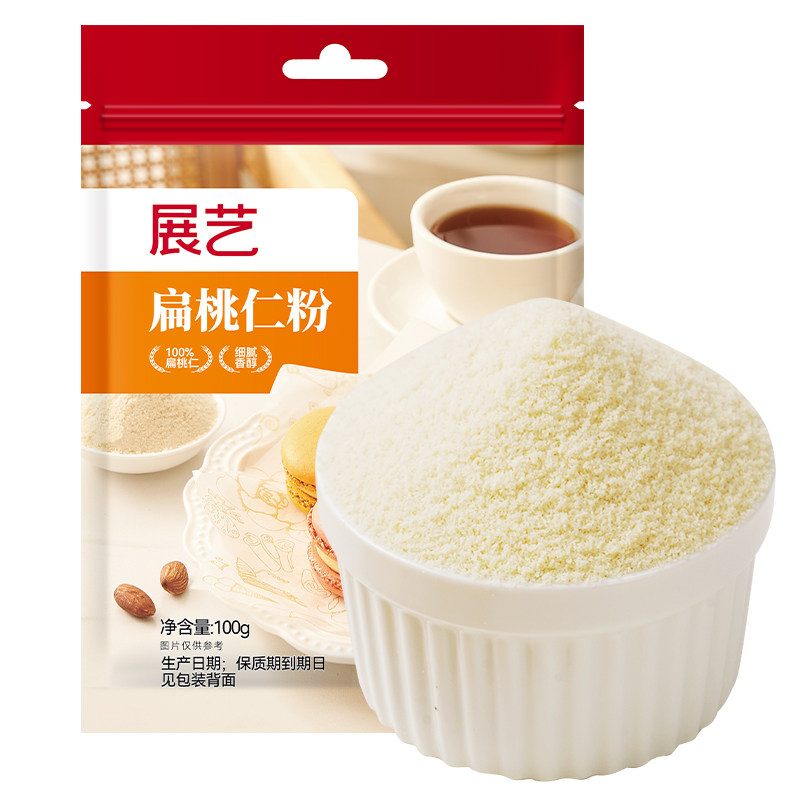 展艺扁桃仁粉纯曲奇饼干马卡龙蛋糕杏仁粉片烘焙专用官方旗舰店,淘宝优惠券,粉丝福利购,淘宝优惠卷