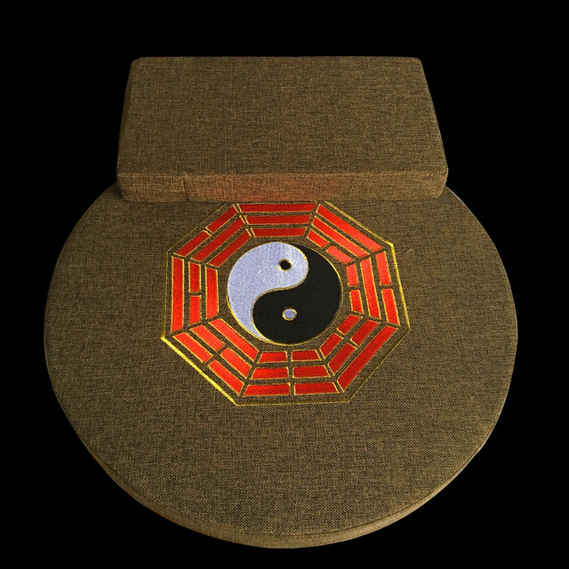 Bagua Meditation Cushion Zen Cushion Round Coconut Palm Zen Cushion