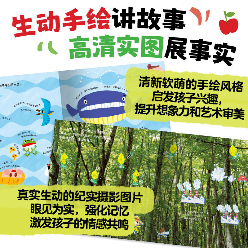 【点读版】不要再浪费了全6册5-8岁幼小学生高清实图满足儿童喜好了解地球现状提高阅读兴趣开展环保行动海豚绘本花园图画书 - 图1