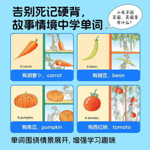 【点读版】培生词汇妙趣屋第一辑全32册幼儿英语入门零基础词汇启蒙预备级3-4-5-6周岁英语绘本故事原版口语分级阅读 - 图2