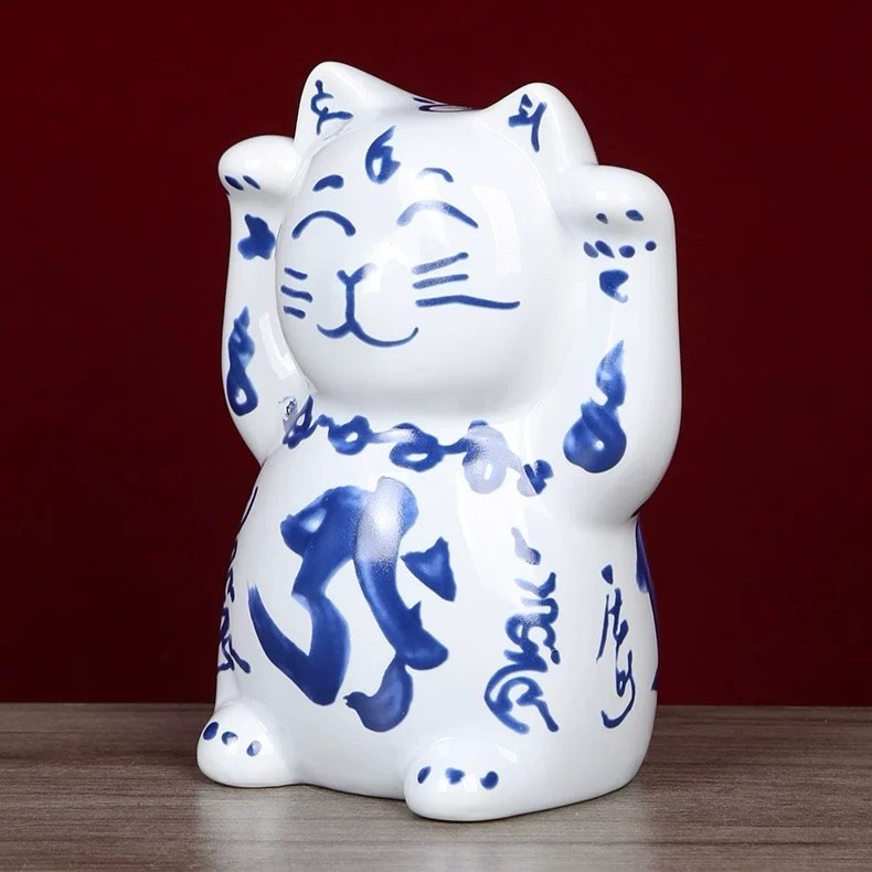 李居明2026年吉祥物招财猫储钱罐怡然种子招财钱罌家居店摆件陶瓷,淘宝优惠券,粉丝福利购,淘宝优惠卷