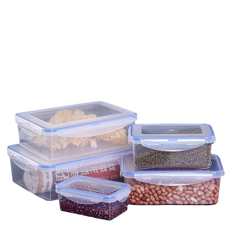 商扣冰箱专用收纳盒保鲜盒微波炉食品级透明圆形小号塑料密封饭盒