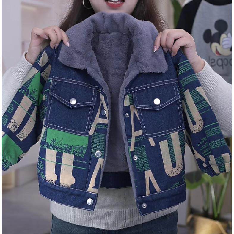 男童加绒牛仔外套韩版儿童洋气加厚夹克上衣小童秋冬装宝宝潮衣服,淘宝优惠券,粉丝福利购,淘宝优惠卷