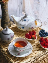 Outlet European and American Wildflowers Sea Series Coffee pot Teapot Sugar Cylinders Milk Cup Soup Flat Tray Accompanying Cup Mark Cup Egg