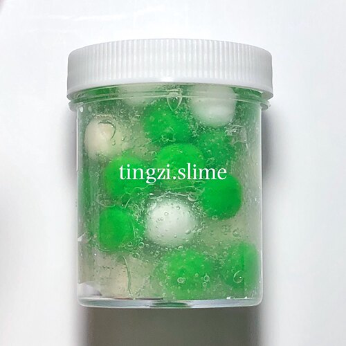 圣诞树毛球泥水晶泥彩色毛绒球ins同款网红泥史莱姆减压成品泥 - 图2