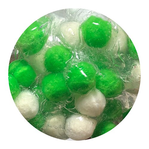圣诞树毛球泥水晶泥彩色毛绒球ins同款网红泥史莱姆减压成品泥 - 图3
