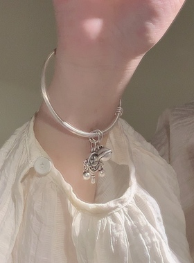 然然足银999铃铛手镯招财纳福