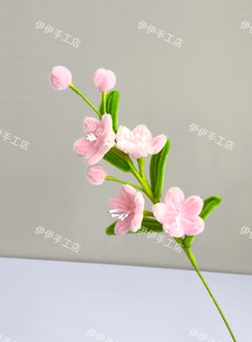 扭扭棒海棠花母亲节护士节高考毕业节日礼物活动幼儿园手工DIY
