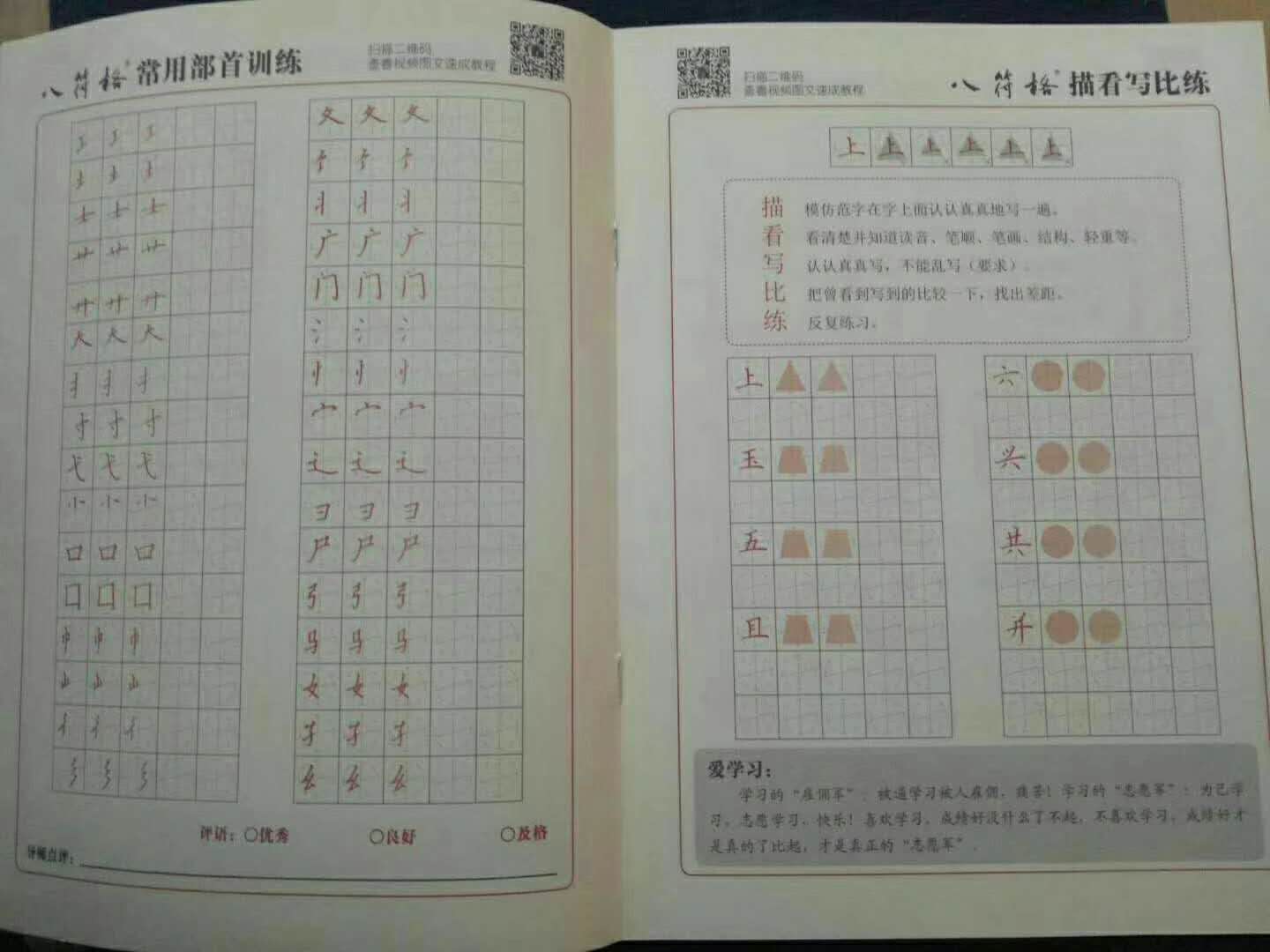 八符格练字神器学生儿童速成训练营硬笔书法楷书字帖练习本包邮-图1