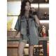 ເສື້ອຢືດ denim ແຟຊັ່ນເອີຣົບແບບກະເປົ໋າສອງຊັ້ນຊັກອອກໃນລະດູຮ້ອນຂອງຜູ້ຍິງ ເສື້ອຢືດແຂນສັ້ນ ເສື້ອຢືດແຂນສັ້ນທີ່ທັນສະໃໝ