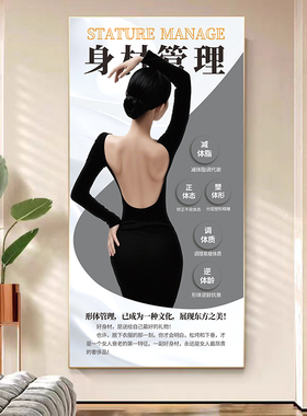 美容院减肥塑形装饰画