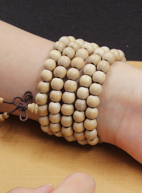金匠大作桃木手串手链男女款无漆随身原木佛珠念珠108颗汽车饰品