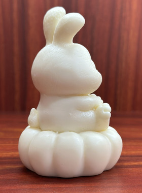 金匠大作雕刻萌兔来财进宝摆件可爱兔子家居客厅博古架工艺品送礼