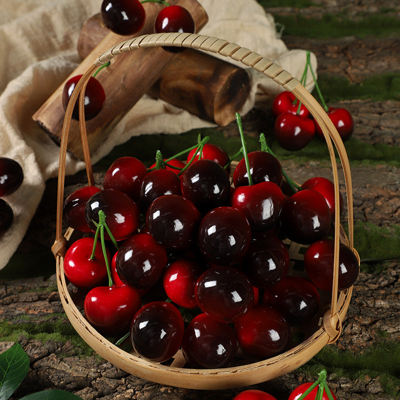 仿真樱桃模型红黄车厘子泡沫塑料假水果拍摄道具橱窗装饰认知教具,淘宝优惠券,粉丝福利购,淘宝优惠卷